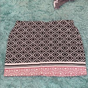 ZARA geometric mini skirt